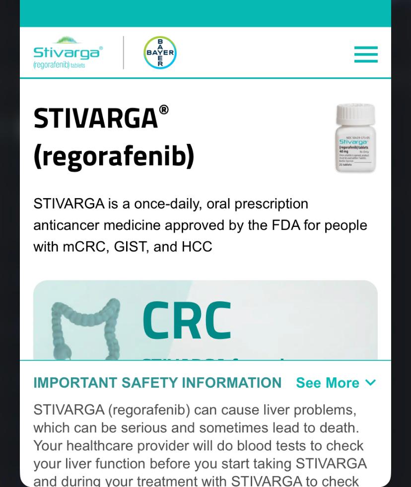 STIVARGA(regorafenib)